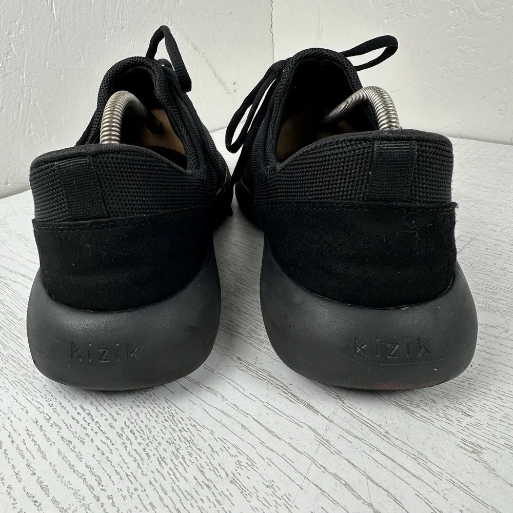 Kizik Madrid Men's 12 Eco Knit All Black Slip In‎ Hands Free Sneakers Shoes